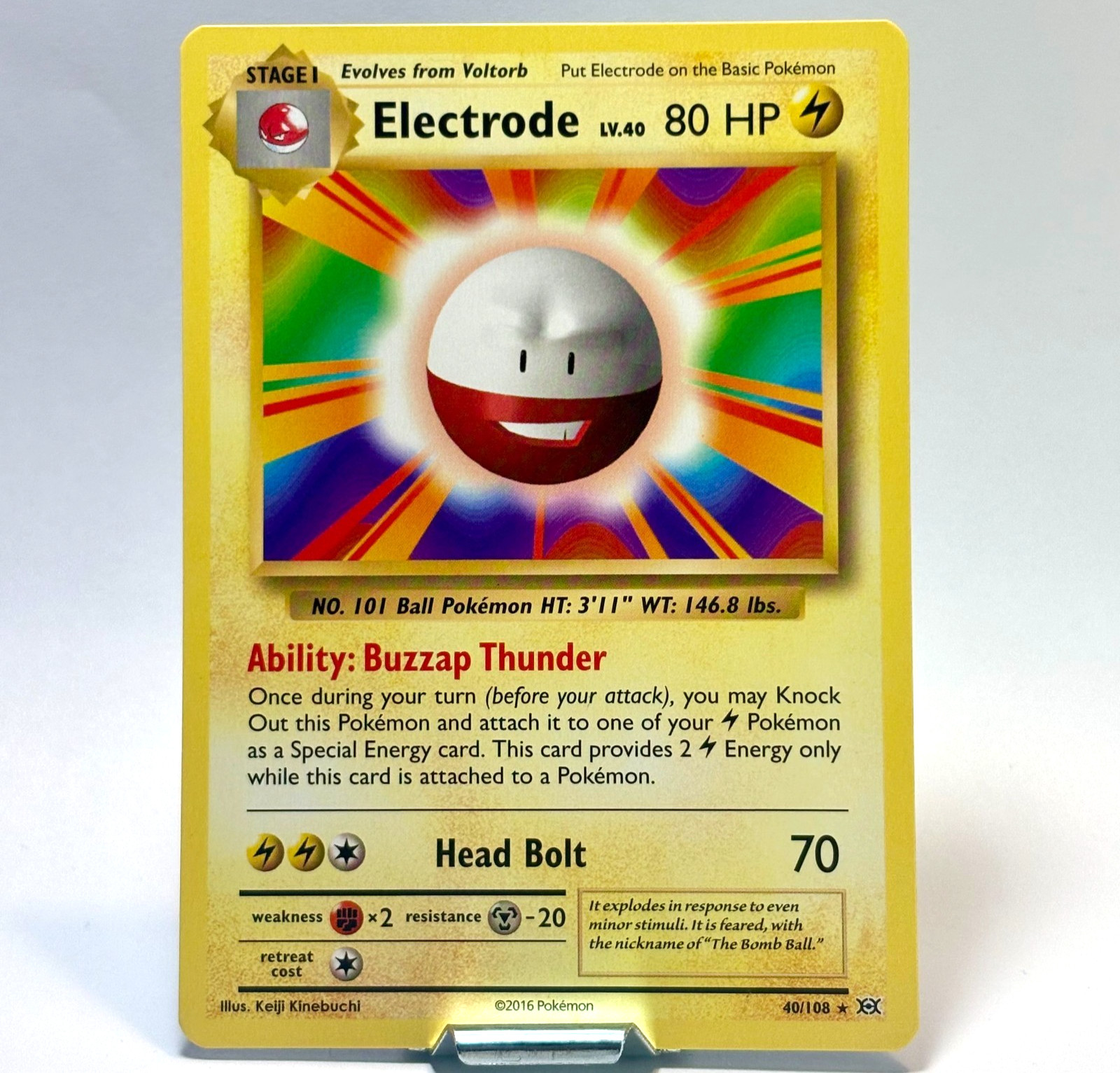 Electrode 40/108 Evolutions Rare NM Pokemon TCG