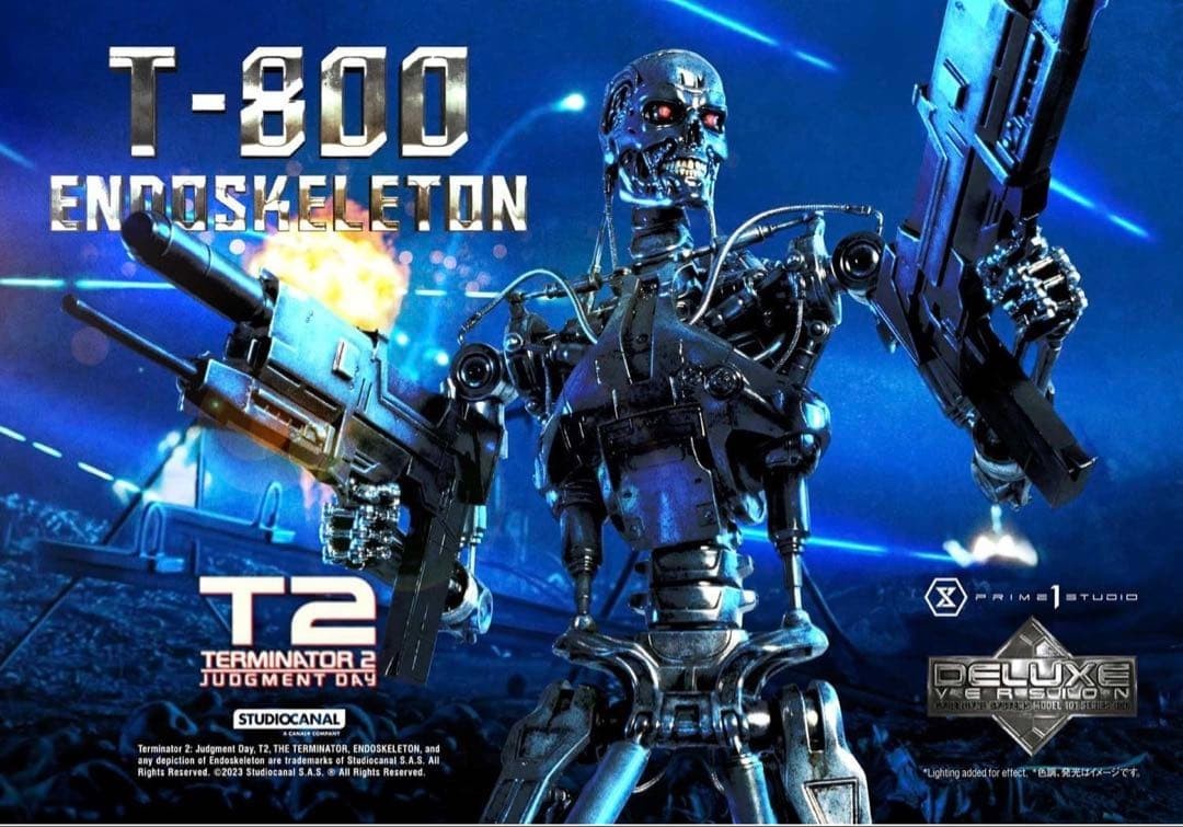 Prime 1 Studio Terminator 2 T-800 endoscheletro versione DX (inutilizzato)