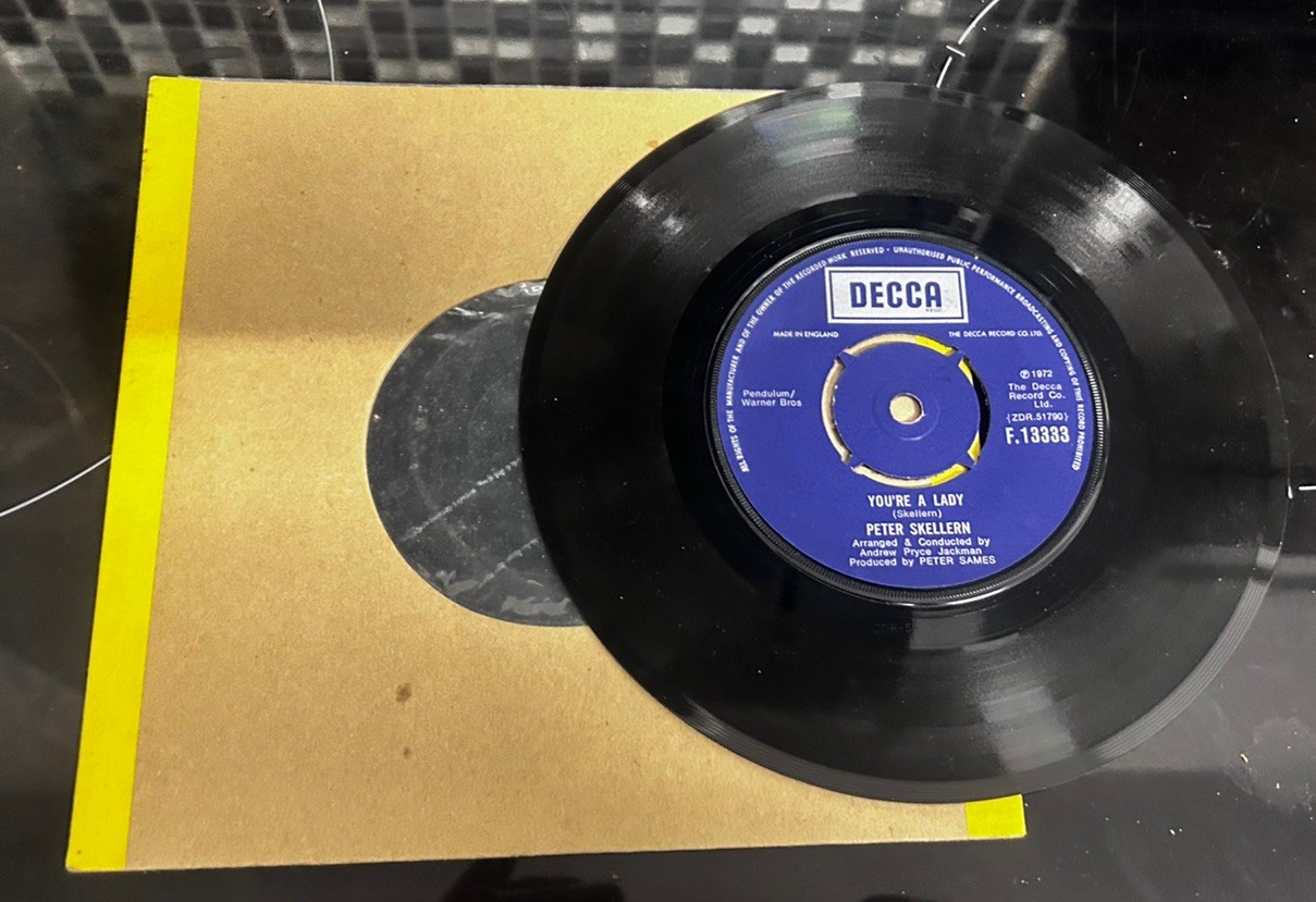 Peter Skellern - You're A Lady / Manifesto - 7” Vinyl Single - Free P&P