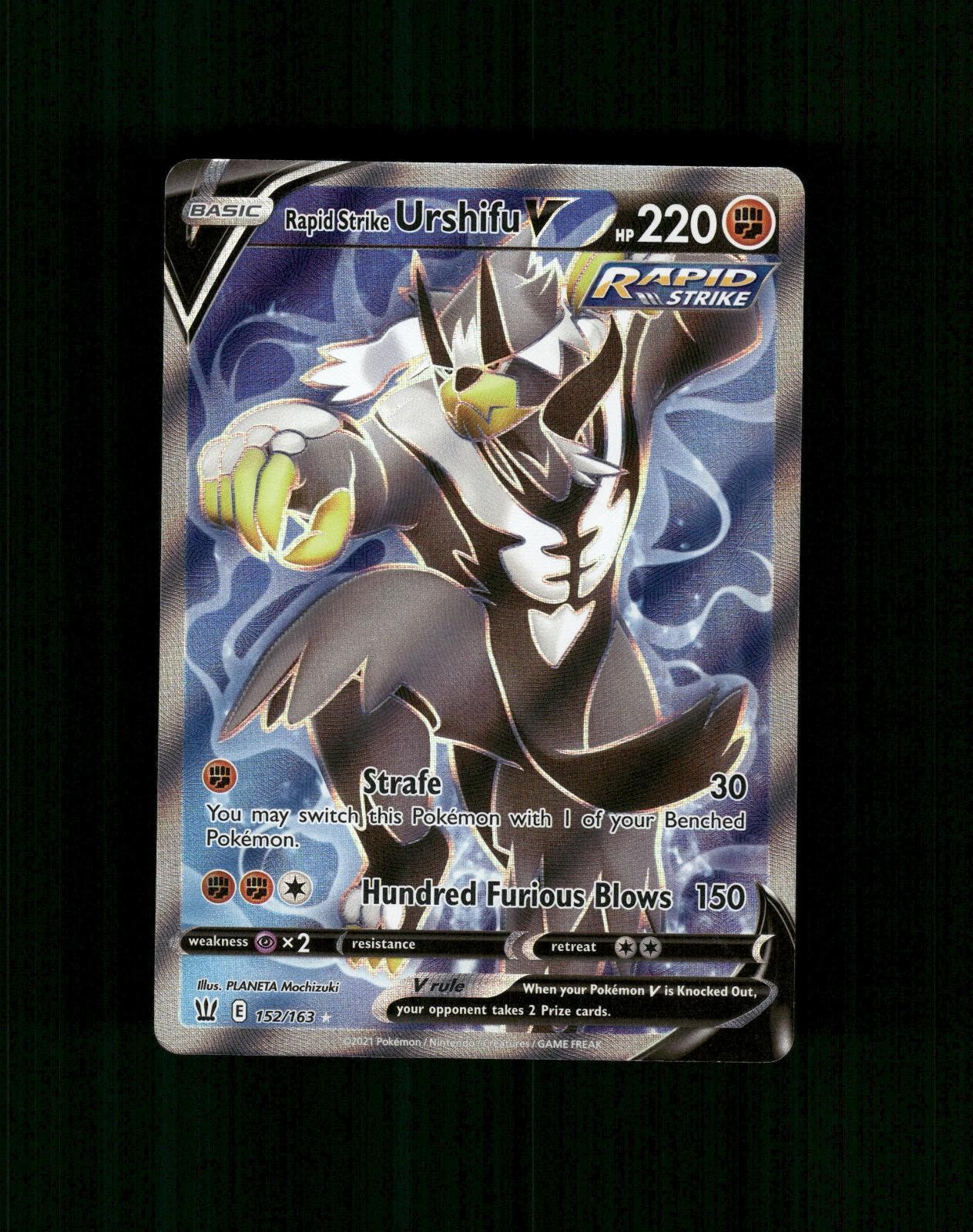 Rapid Strike Urshifu V 152/163 Ultra Raro Stili di Battaglia Pokemon Near Mint