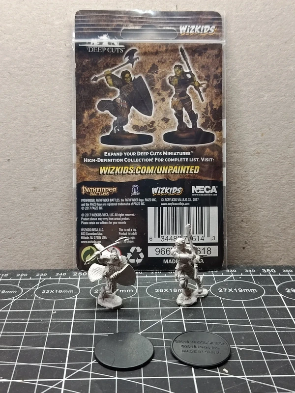 2 miniaturas Barbara semiorca -Deep cuts (Pathfinder) Wizkids