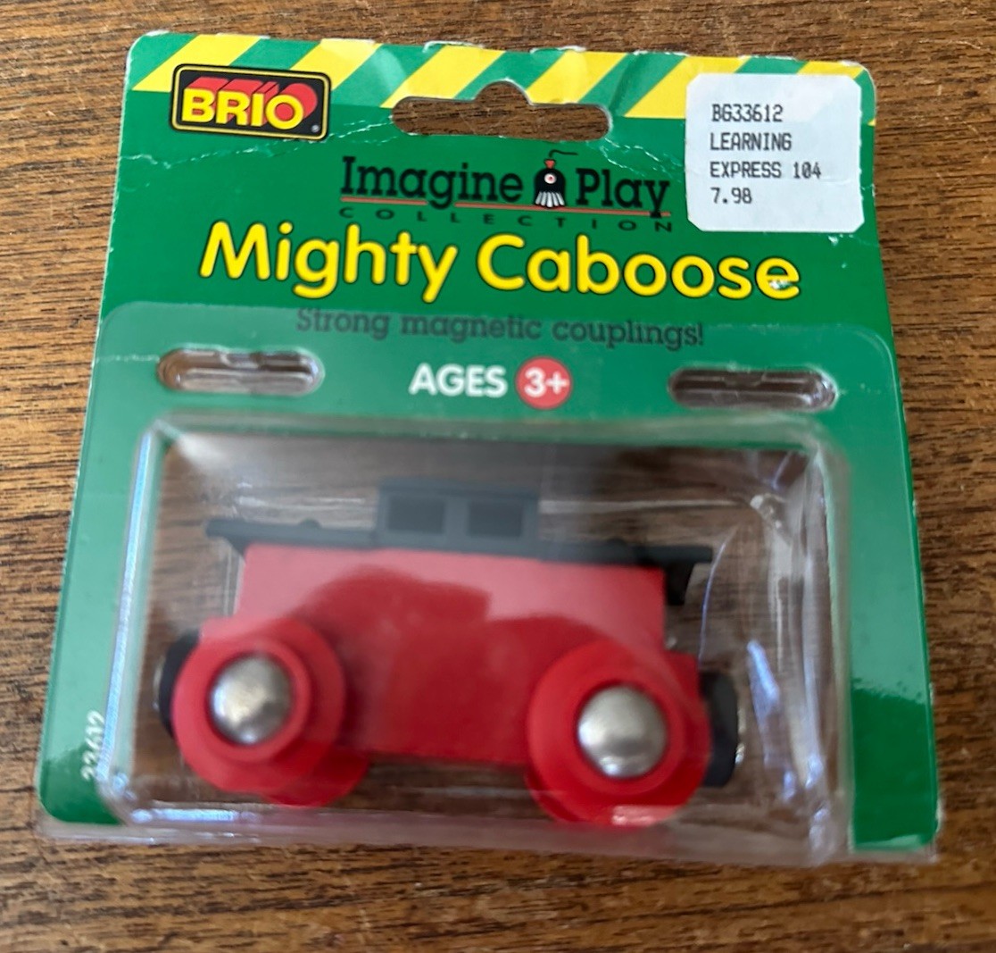 33612 BRIO Treno in legno Potente Caboose! Nuovo con scatola! Thomas!