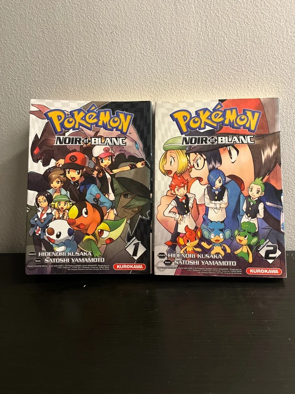 Tome 1 et 2 Pokémon noir et blanc manga