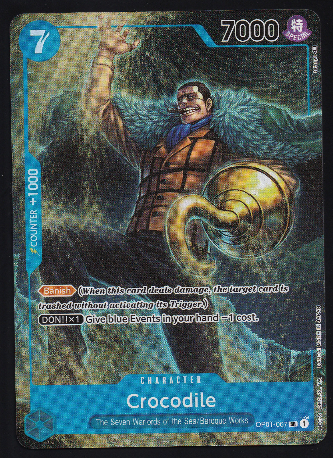 One Piece TCG OP01-067 Coccodrillo Alt Art Parallelo Inglese