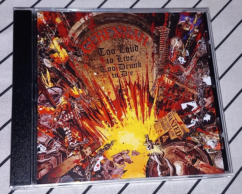Gehennah Too Loud To Live Too Drunk To Die CD 2023 Osmose Productions