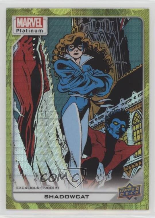 Upper Deck Marvel Platinum High Series 2023 riflettore giallo /399 Shadowcat 02v3
