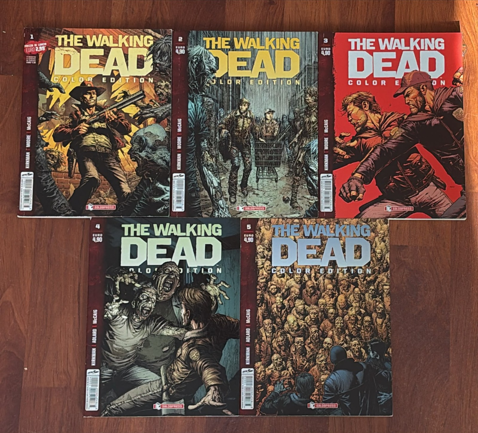 THE WALKING DEAD COLOR EDITION SEQUENZA COMPLETA 1/6 SALDACOMICS 2021