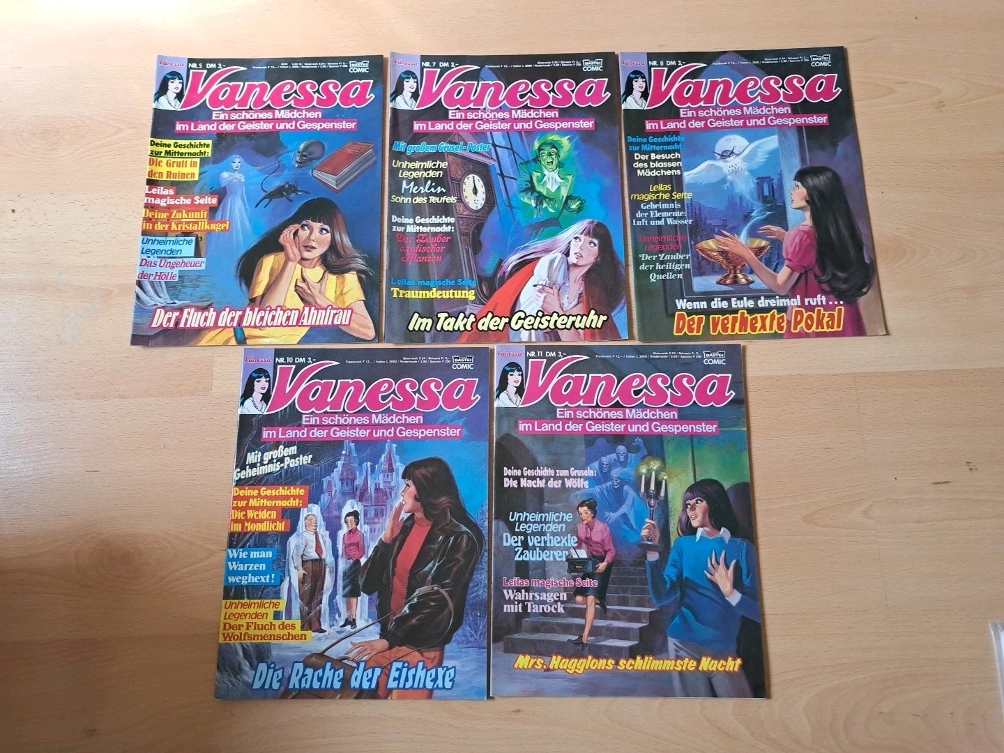 5x VANESSA 5 7 8 10 11 ☆ Bastione Spaventoso Mistero Fumetto Rivista + POSTER ☆ Z 1