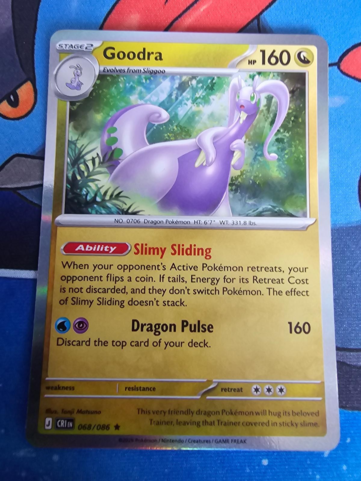 Goodra 068/086 Raro Chaos Rising Pokemon Holo Near Mint