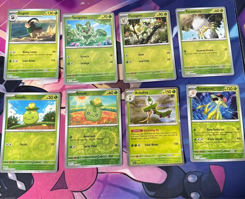 Scarlet violet base kaarten reverse holo en holo Pokémon kaarten