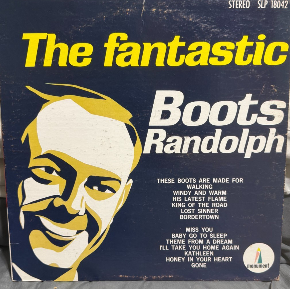 The Fantastic Boots Randolph - 1966 - Monument SLP 18042 Vinyl LP VG/VG