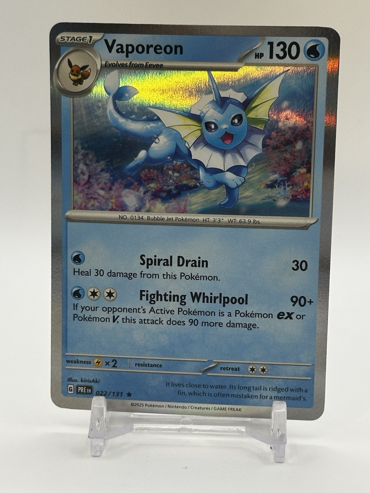 Vaporeon 022/131 Sv: Evoluzioni Holo