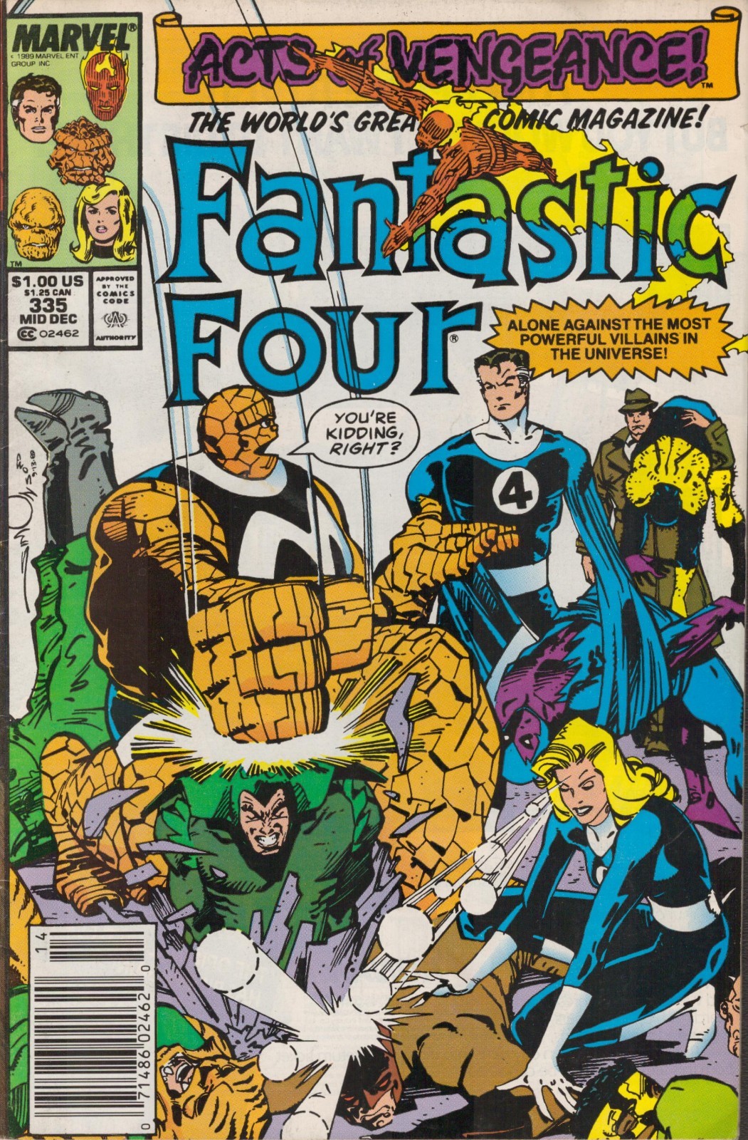 52059: MARVEL FANTASTIC FOUR #335 grado VF