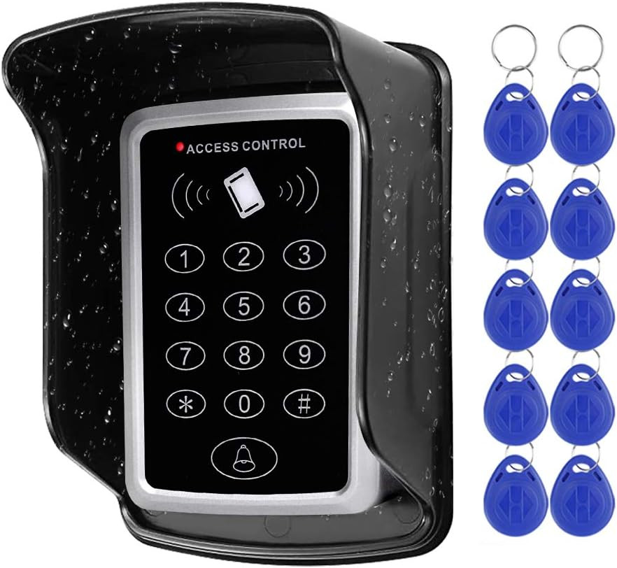 NN99 Sistema Di Controllo Accessi Tastiera RFID 125Khz EM Card Reader + Copertur