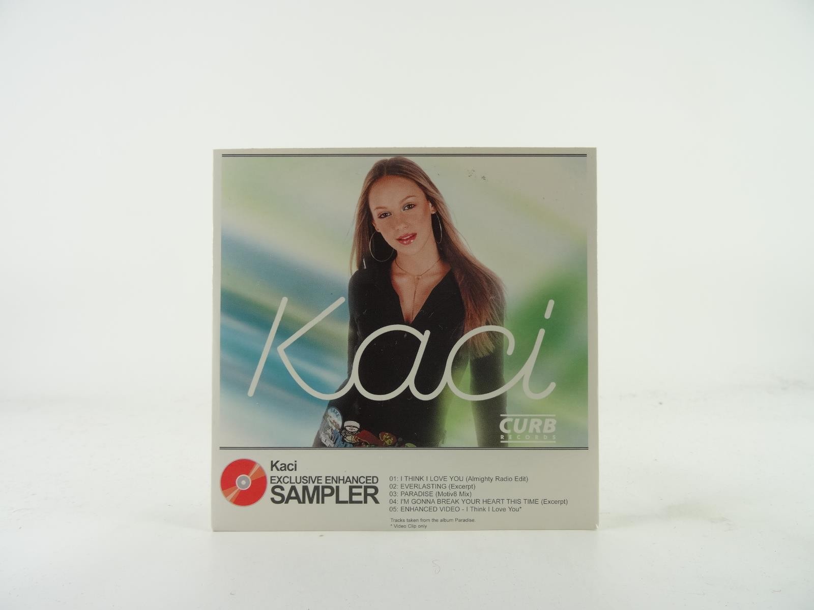 KACI I THINK I LOVE YOU (A1) 5 Track Promo CD Single plus Card Sleeve CURB RECOR