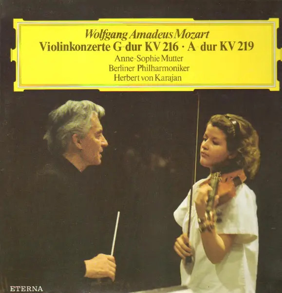 Mozart Violinkonzerte G-dur KV 216 / A-dur KV 219 NEAR MINT Eterna Vinyl LP