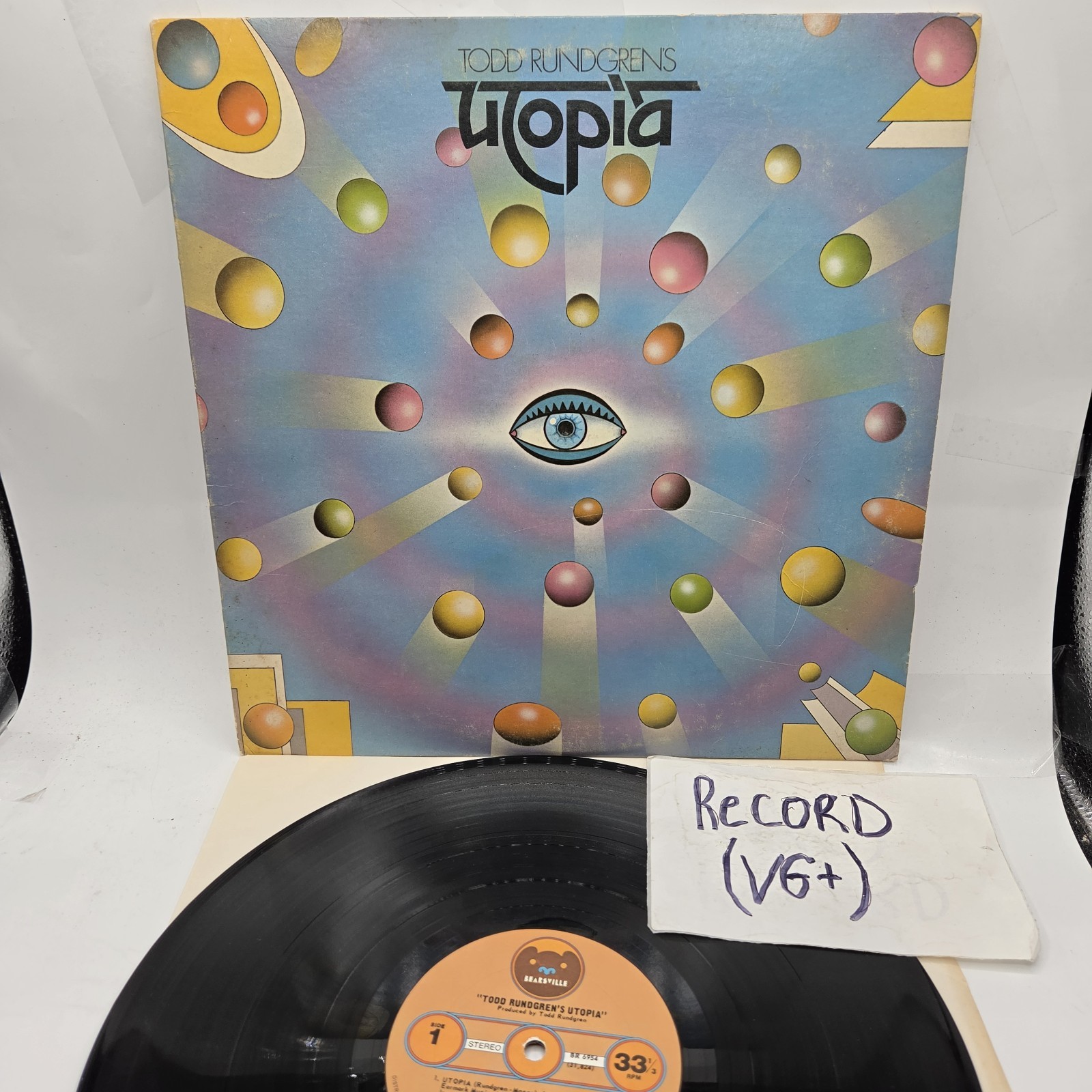 Utopia Todd Rundgren's Utopia Vinyl LP - 1974 First Press - Bearsville BR (VG+)