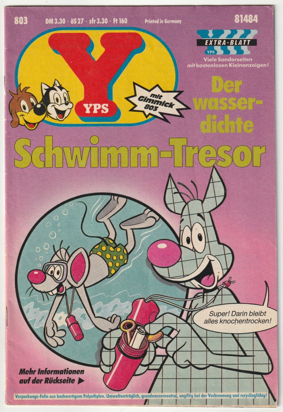 ✪ YPS #803 senza espediente, Gruner + anno 1991 COMICHEFT Z1-