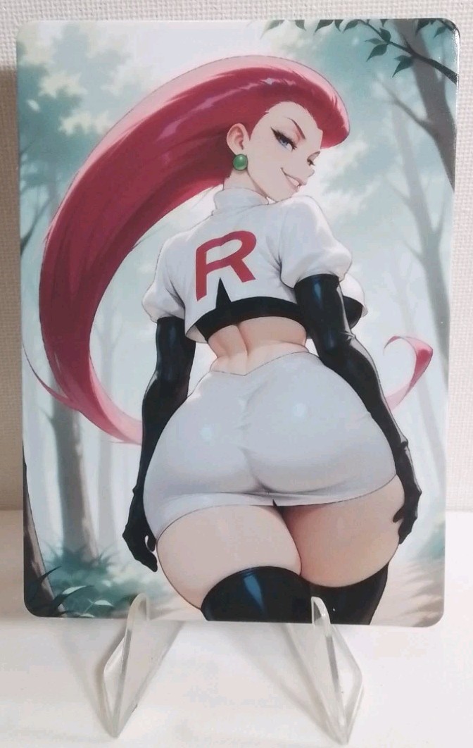 Jessie - Carta Pokémon Anime Waifu Doppia Faccia AGC CCG