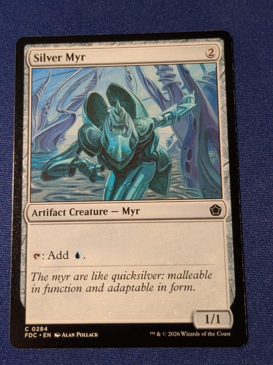 Silver Myr Foundations Commander #284 quasi nuovo MTG