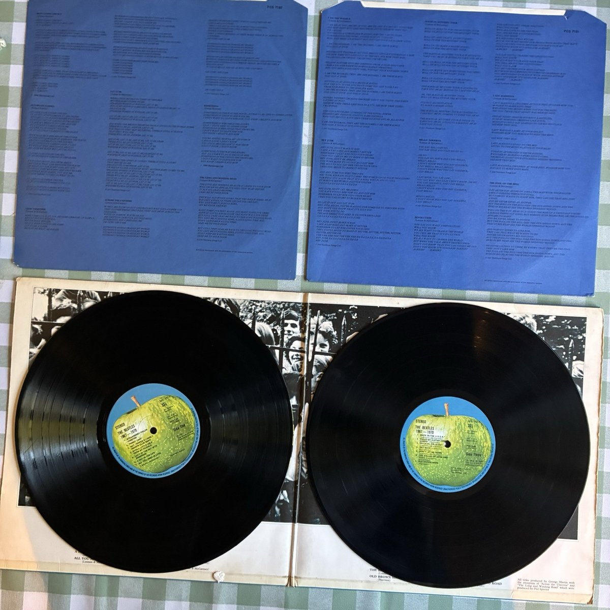 BEATLES - BLUE 1967-1970 - 1st PRESS DOUBLE  VINYL LP