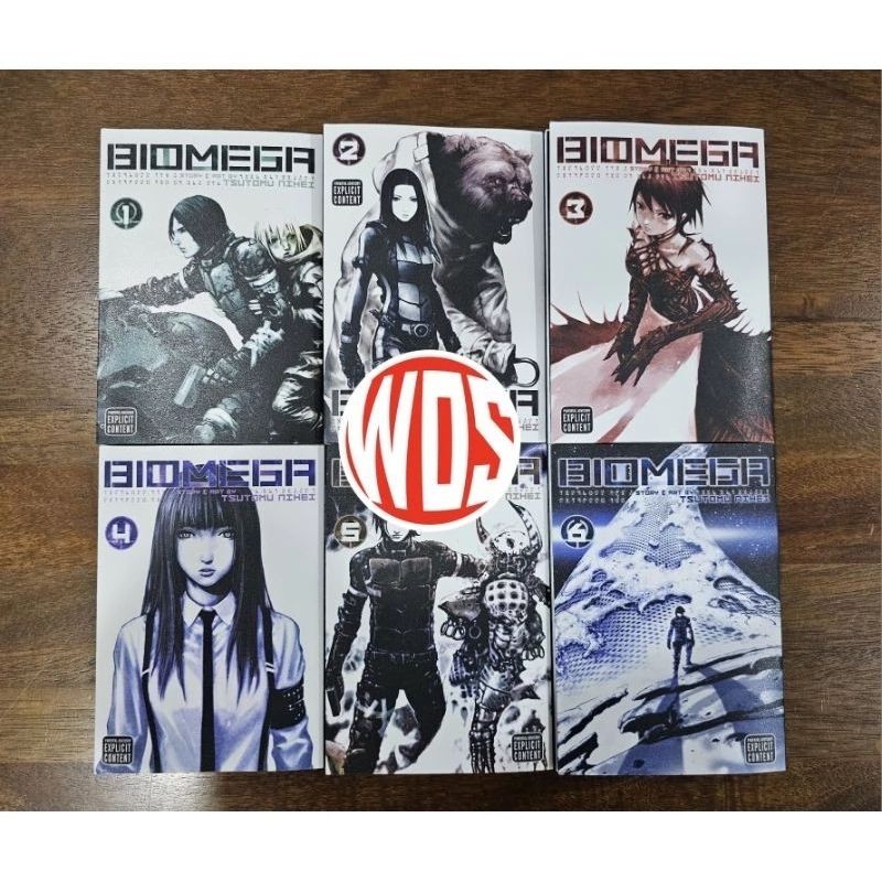 BIOMEGA fumetto manga inglese set singolo volume 1-6 fine nuovi libri sigillati completi