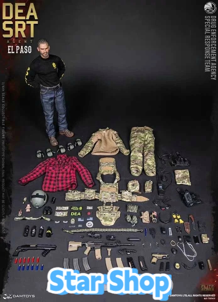 DAMTOYS DAM 78063 1/6 DEA SRT(Special Response Team) AGENT EL PASO Action Figure