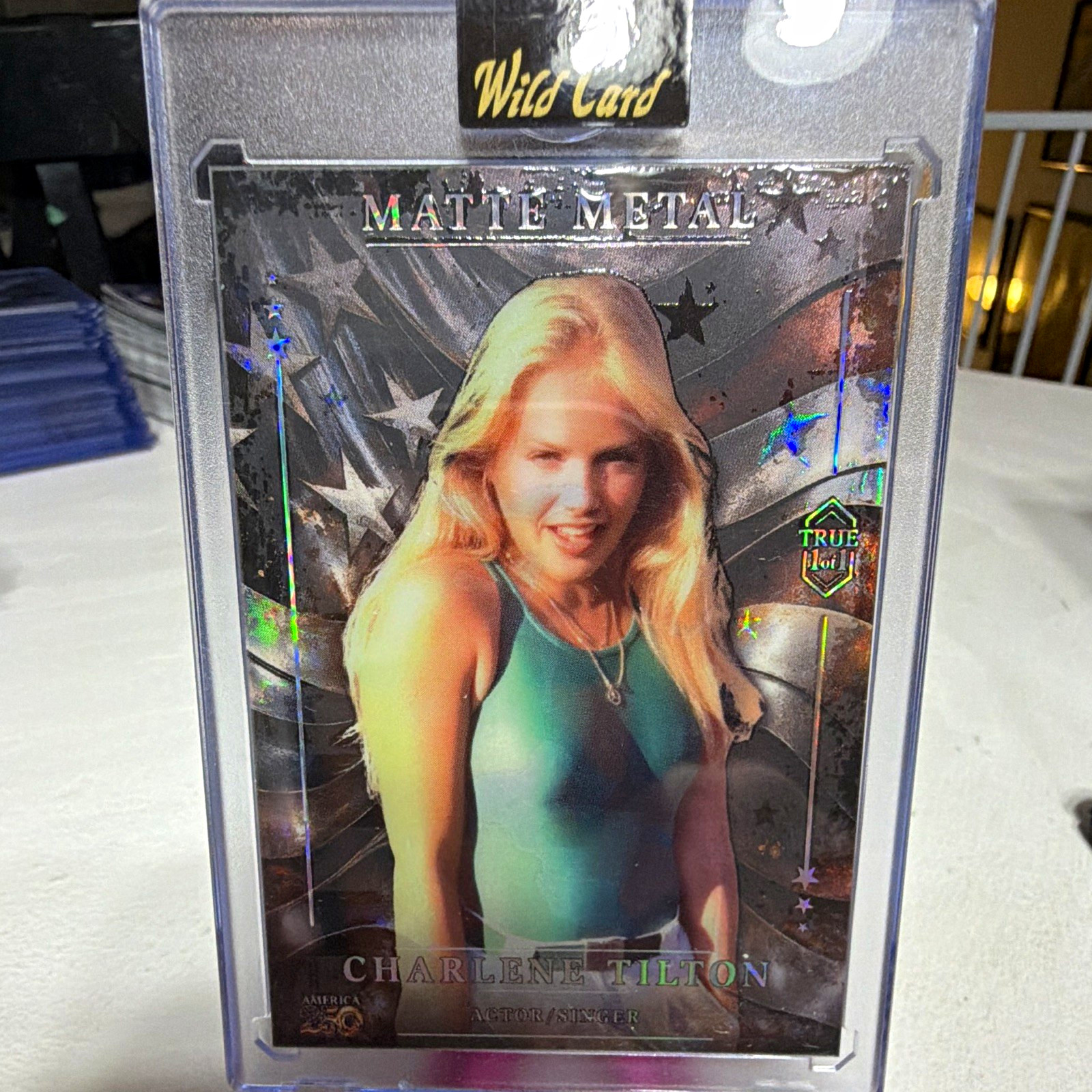 Wild Card America 250 2026 metallo opaco Charlene Tilton True 1/1