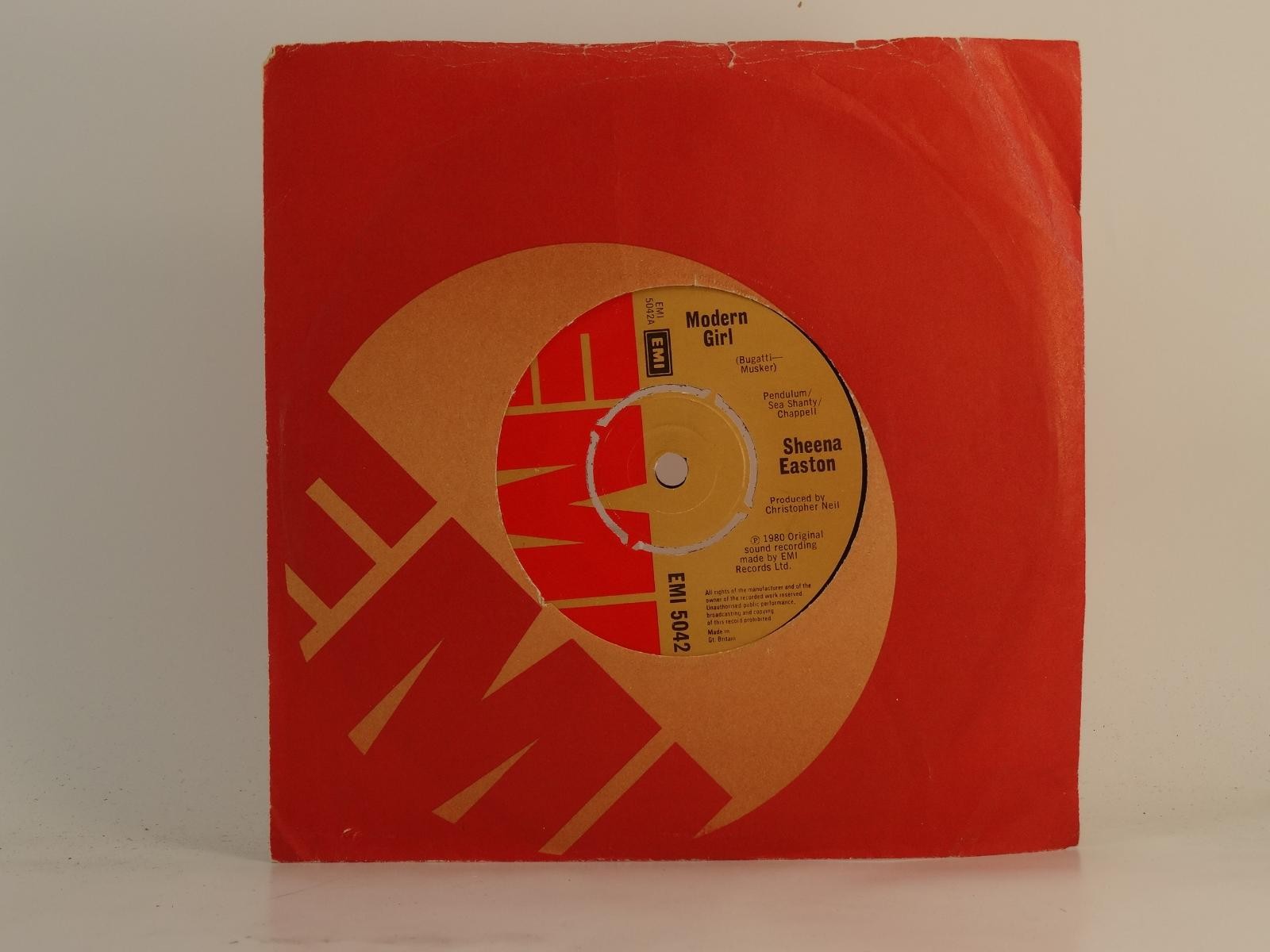 SHEENA EASTON MODERN GIRL (71) 2 Track 7" Single plus Company Sleeve EMI