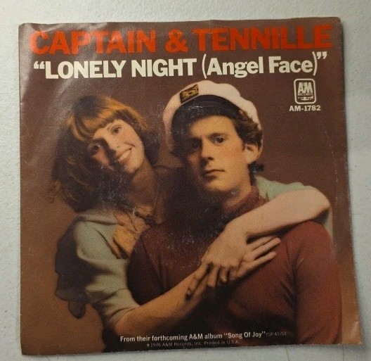 Captain & Tennille - Lonely Night ( Angel Face ) 1976-7’ Single 45rpm Record 
