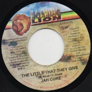 Disco Vinile 7" Reggae Dancehall - Jah Cure – The Little That They Give / Equal Rights (Version)