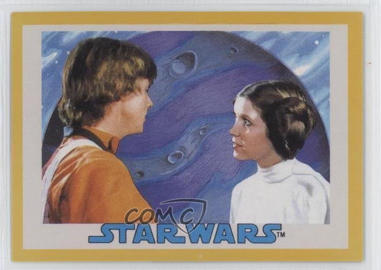 2017 Topps Star Wars Sugar-Free Bubble Gum Gold /25 Princess Leia Organa 07qw