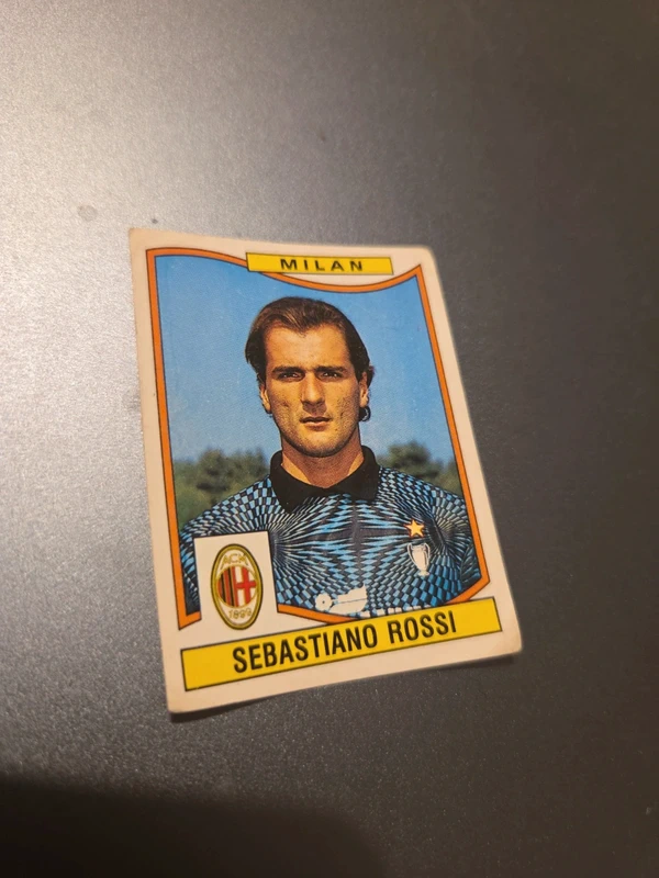 Figurina  Sebastiano Rossi Milan 1990/91 Album calciatori Panini quasi ottimo