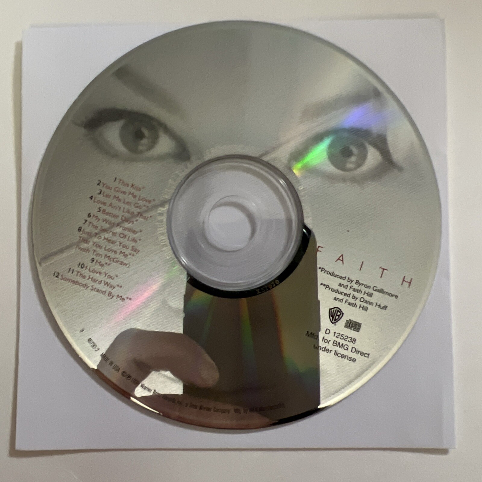 Faith by Faith Hill (CD, 1998) disk only