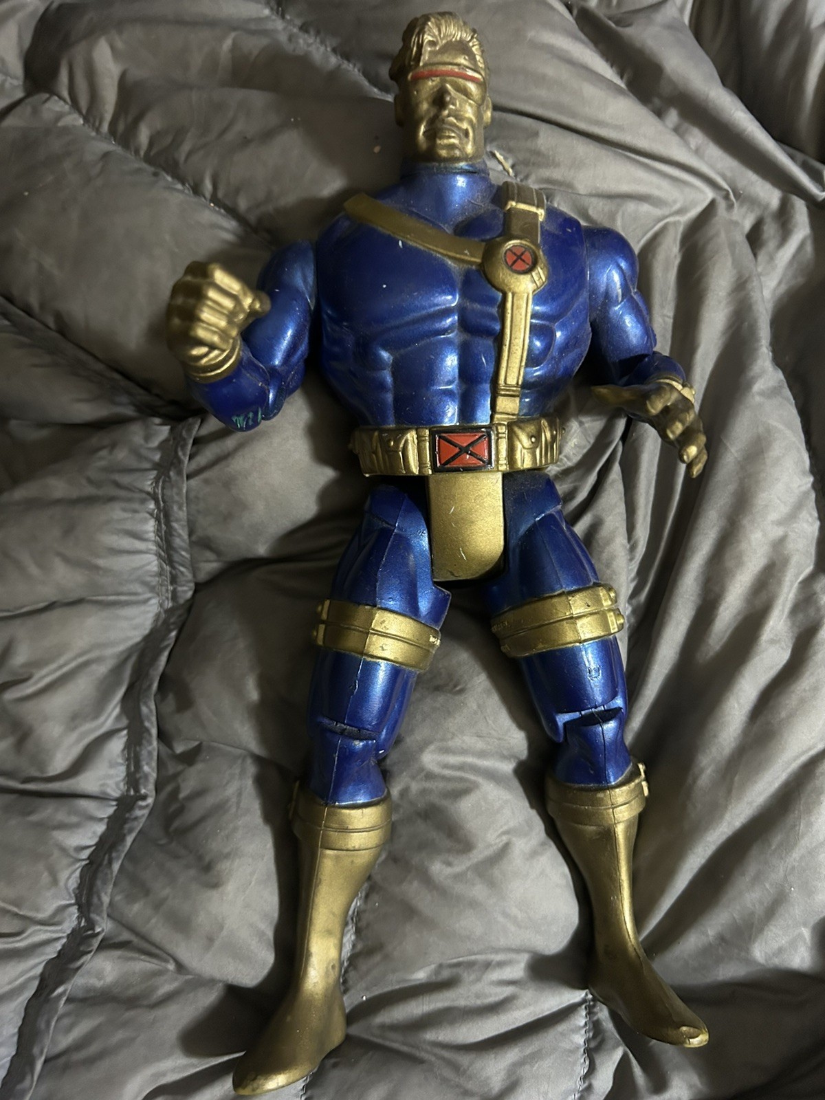 Marvel Comics X-Men Cyclops Metallic (1994) Toy Biz Figura da 10 pollici