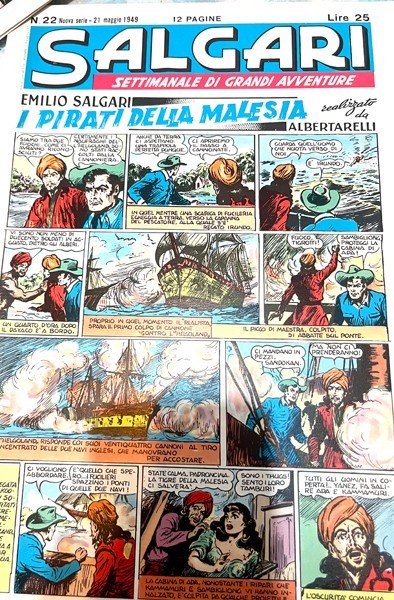 SALGARI settimanale di grandi avventure 29 ALBI formato giornale