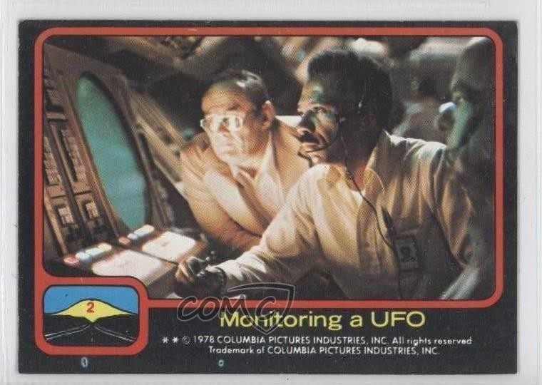 1978 Topps Close Encounters of the Third Kind Monitoring a UFO #2 1i7