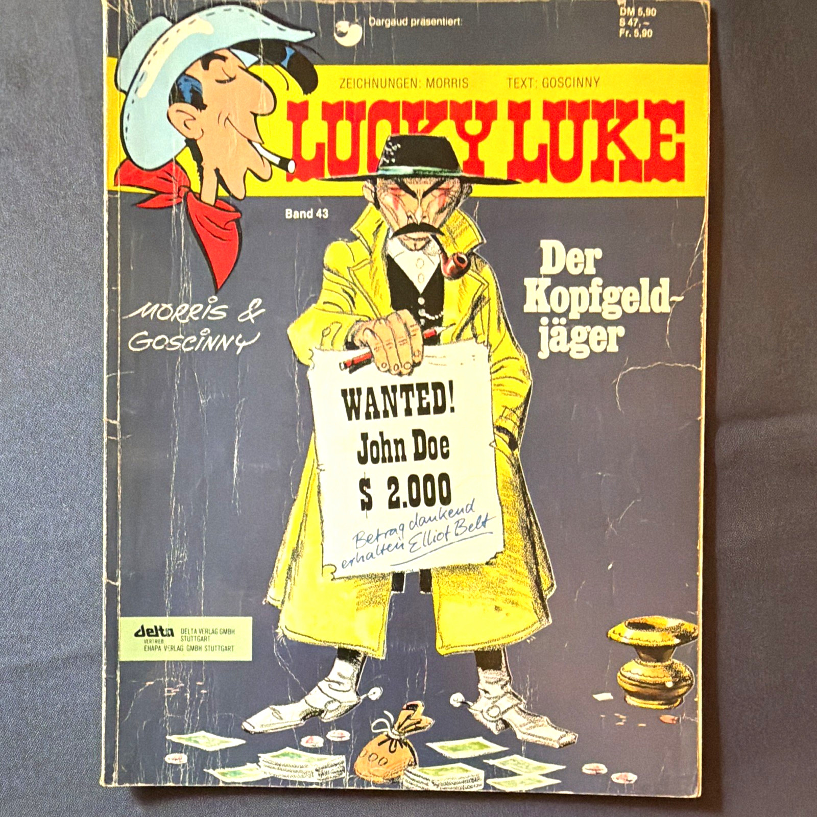 delta Lucky Luke - Il cacciatore di taglie - volume 43 - Morris & Goscinny tedesco