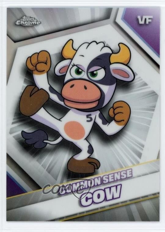 2026 Topps Chrome VeeFriends Refractor Common Sense Cow #49 17uv