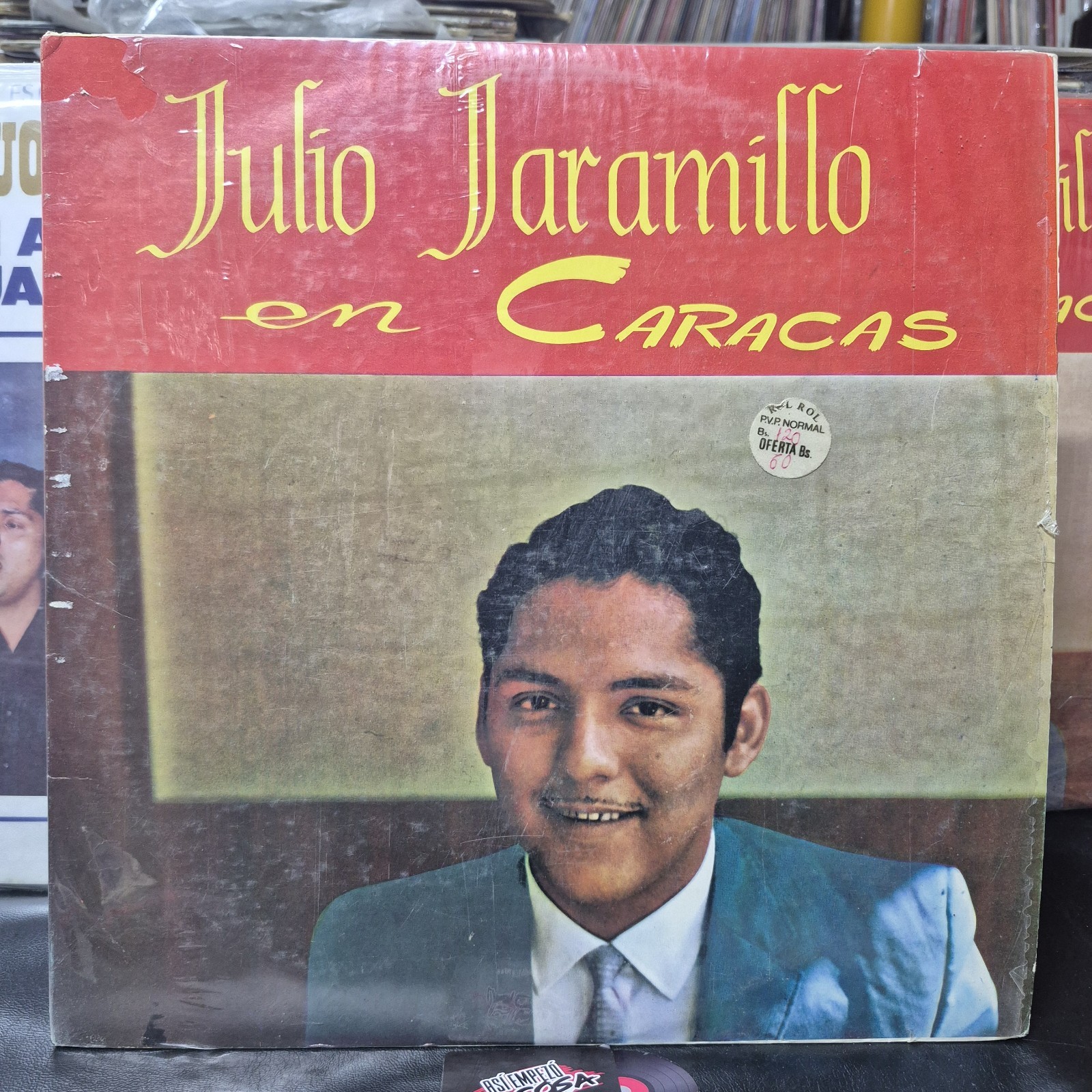  Julio Jaramillo En Caracas Vinyl LP 1960 Venezuela Latin Bolero Vals Rare (EX)