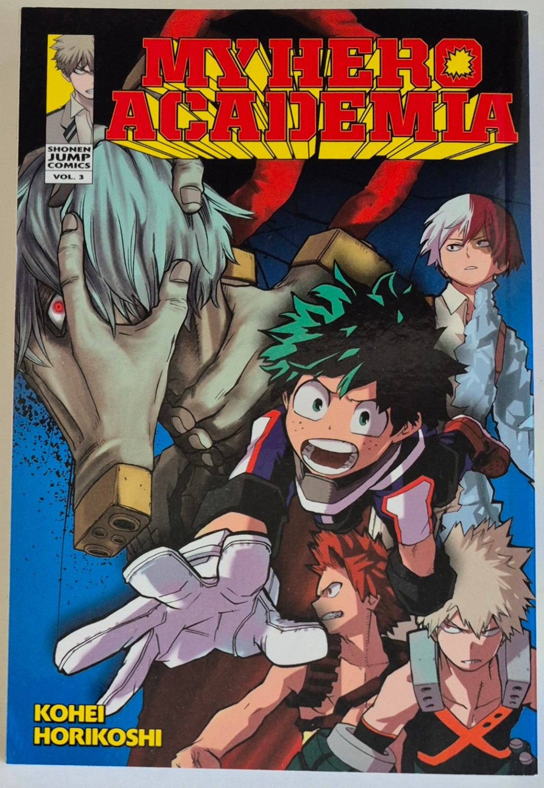 MY HERO ACADEMIA Vol. 3 (inglese, Viz Media, copertina morbida, ottava stampa, 2019)