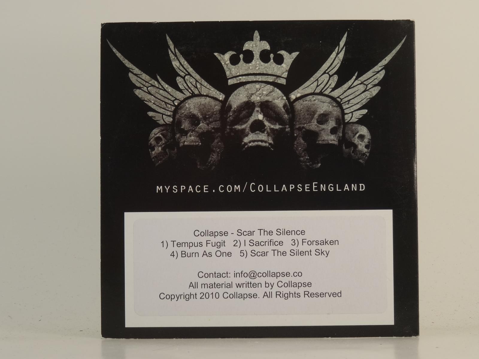 COLLAPSE SCAR THE SILENCE EP (H1) 5 Track Promo CD Single including Card Sleeve 