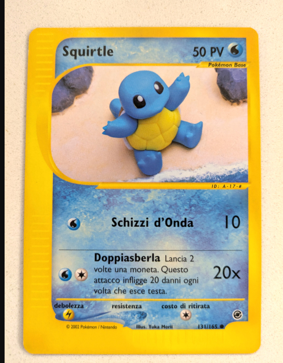 Squirtle 131/165 Expedition Base Set Regular Near Mint Italian