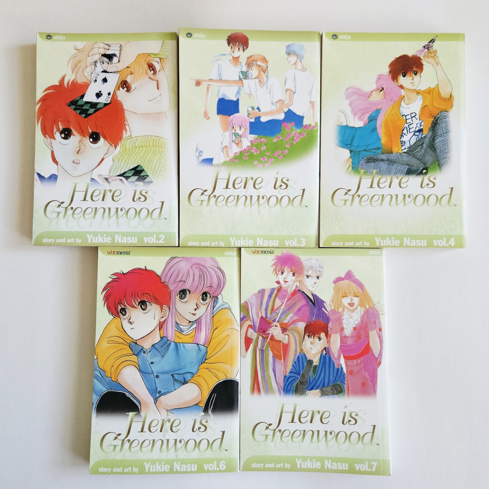 Here Is Greenwood 2 3 4 6 7 Viz Manga Inglese Shojo Lotto Set 5 Volumi 