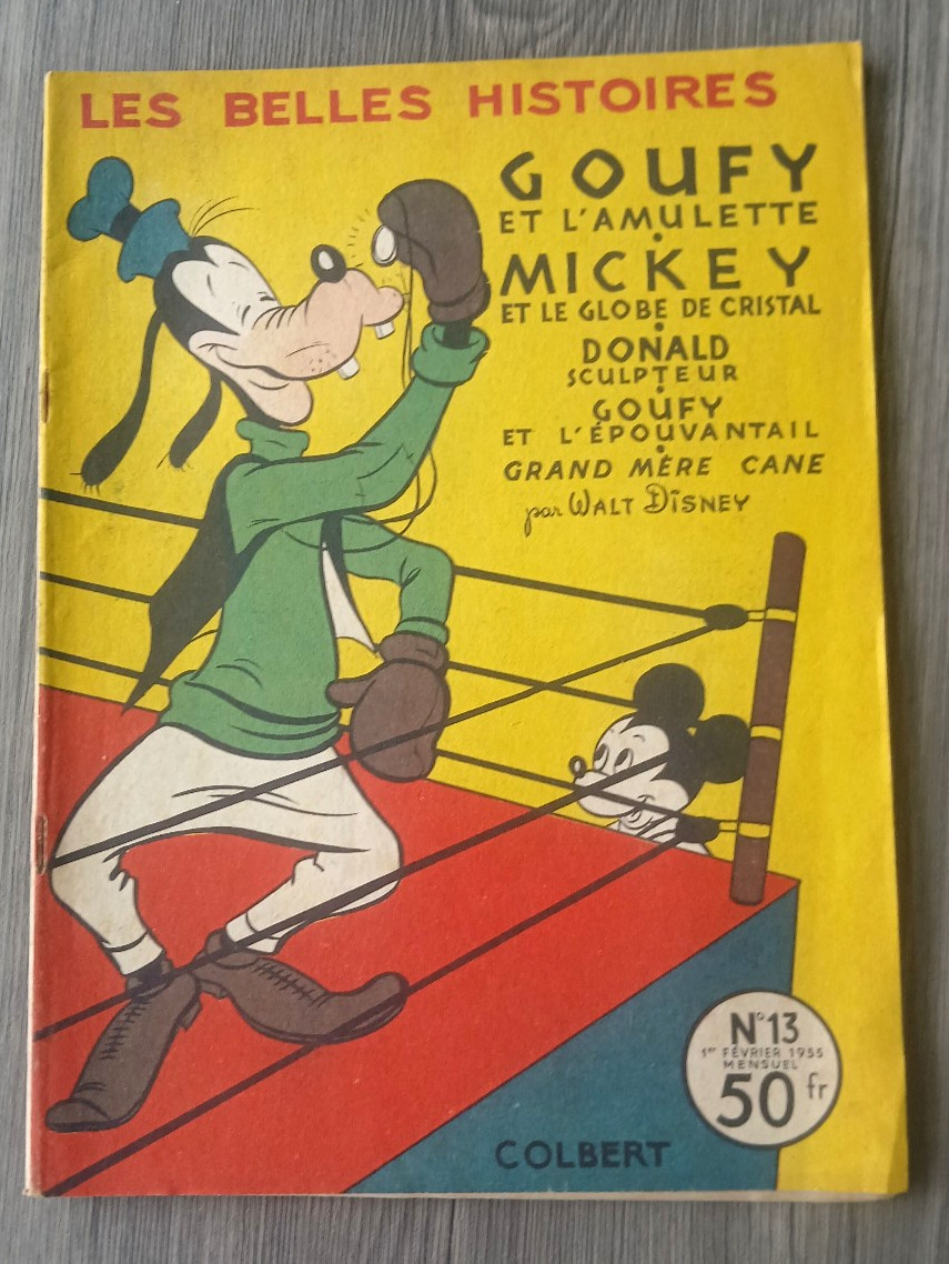Les belles histoires Walt Disney n° 13 Mickey  COLBERT 01/02/1955 BIEN
