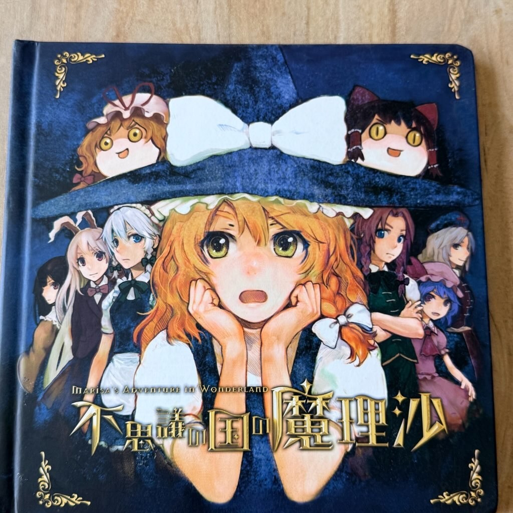 Raro libro pop-up art Touhou Project Marisa's Adventure in Wonderland Cosmic Forg