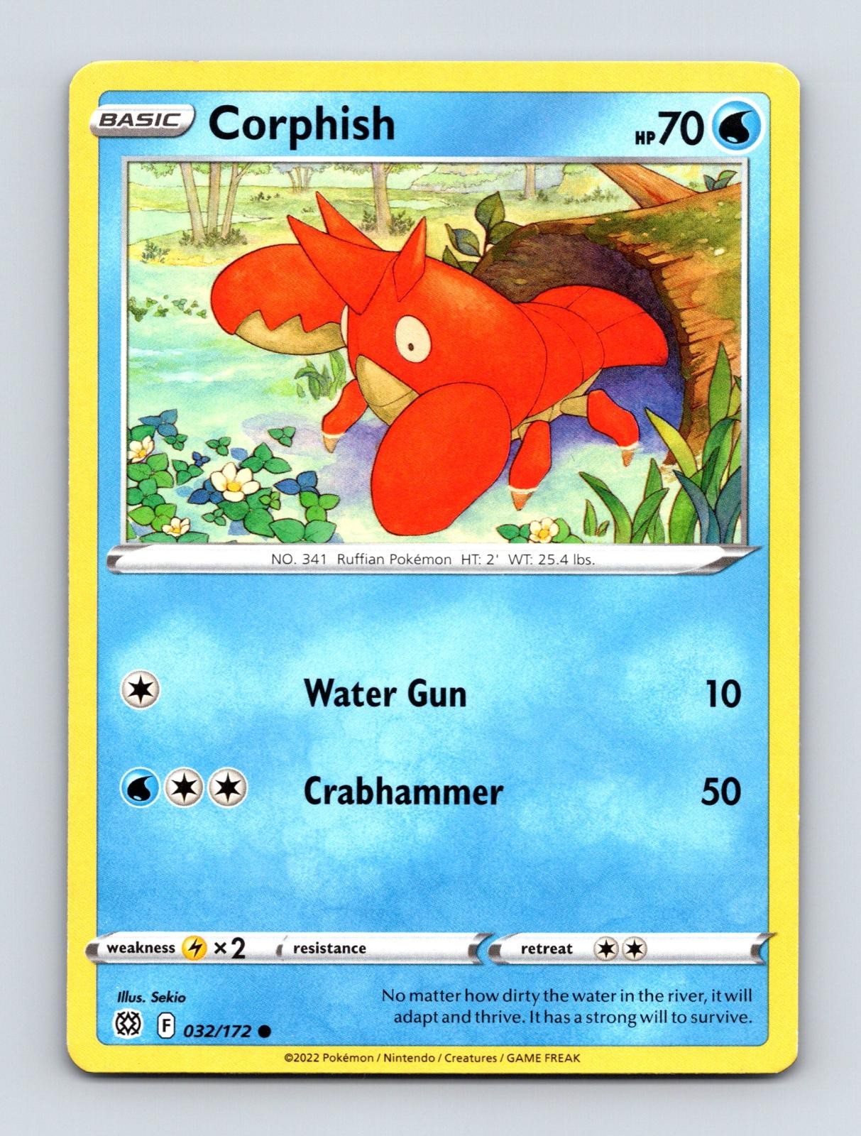 CORPHISH 032/172 COMMON BRILLIANT STARS POKEMON MP