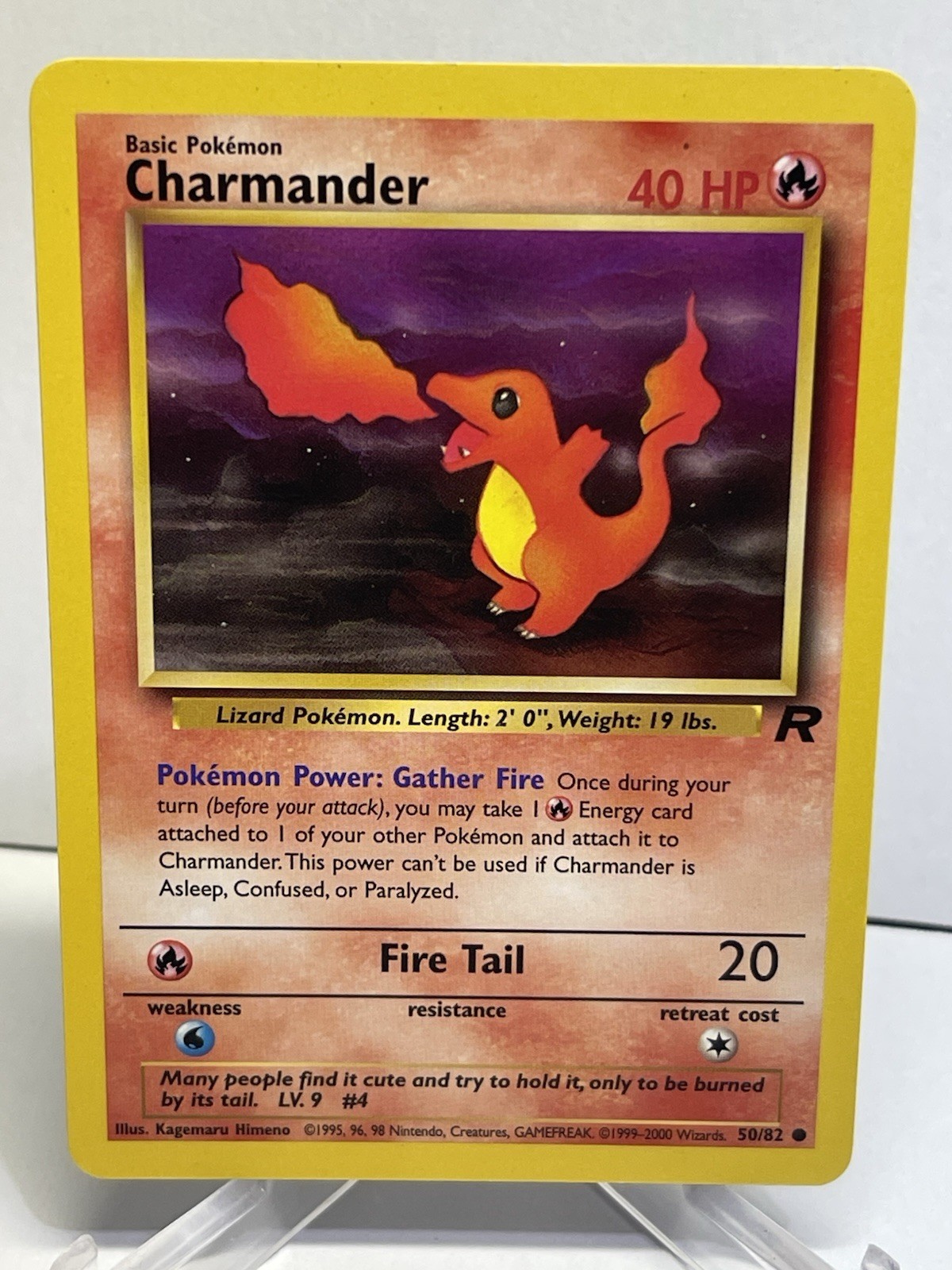 Charmander 50/82⭐️Team Rocket⭐️Non Holo Unlimited⭐️NM😱🔥