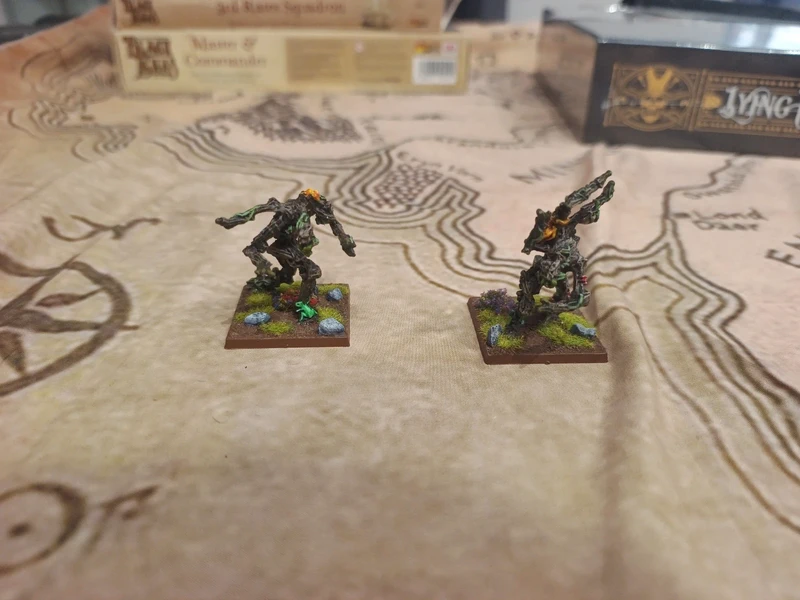 Warhammer Old World Wood Elves Army: 2 painted treekins