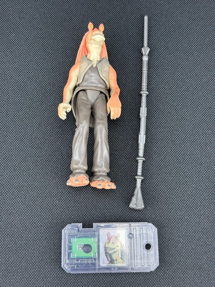 Star Wars Episodio 1 Barattolo Barattolo Binks Completo Hasbro Minaccia Fantasma 1999